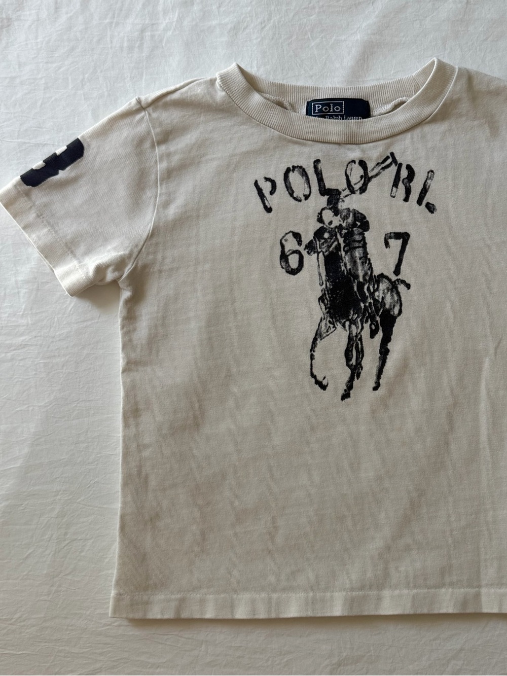 Polo Ralph Lauren 24M Big Pony 67 Graphic Tee Cream